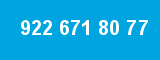 922 671 80 77 922 671 80 77